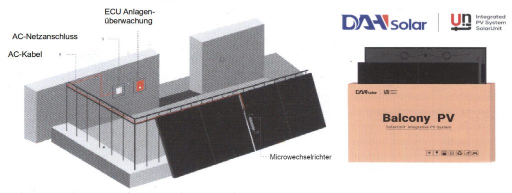 DAH Solar Balkonkraftwerk mit 840 Watt